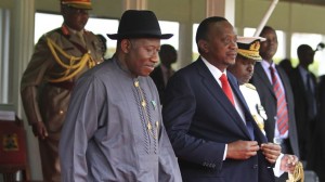 President Jonathan and his host, Uhuru Kenyatta