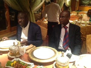Honourable Minister Alh. Aminu Maigari and Alhaji Maigari at the dinner