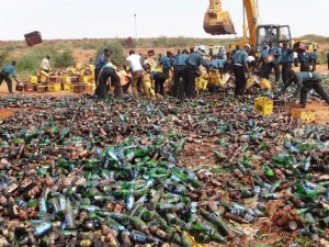 Kano's Hisba 'police' helping the destruction.