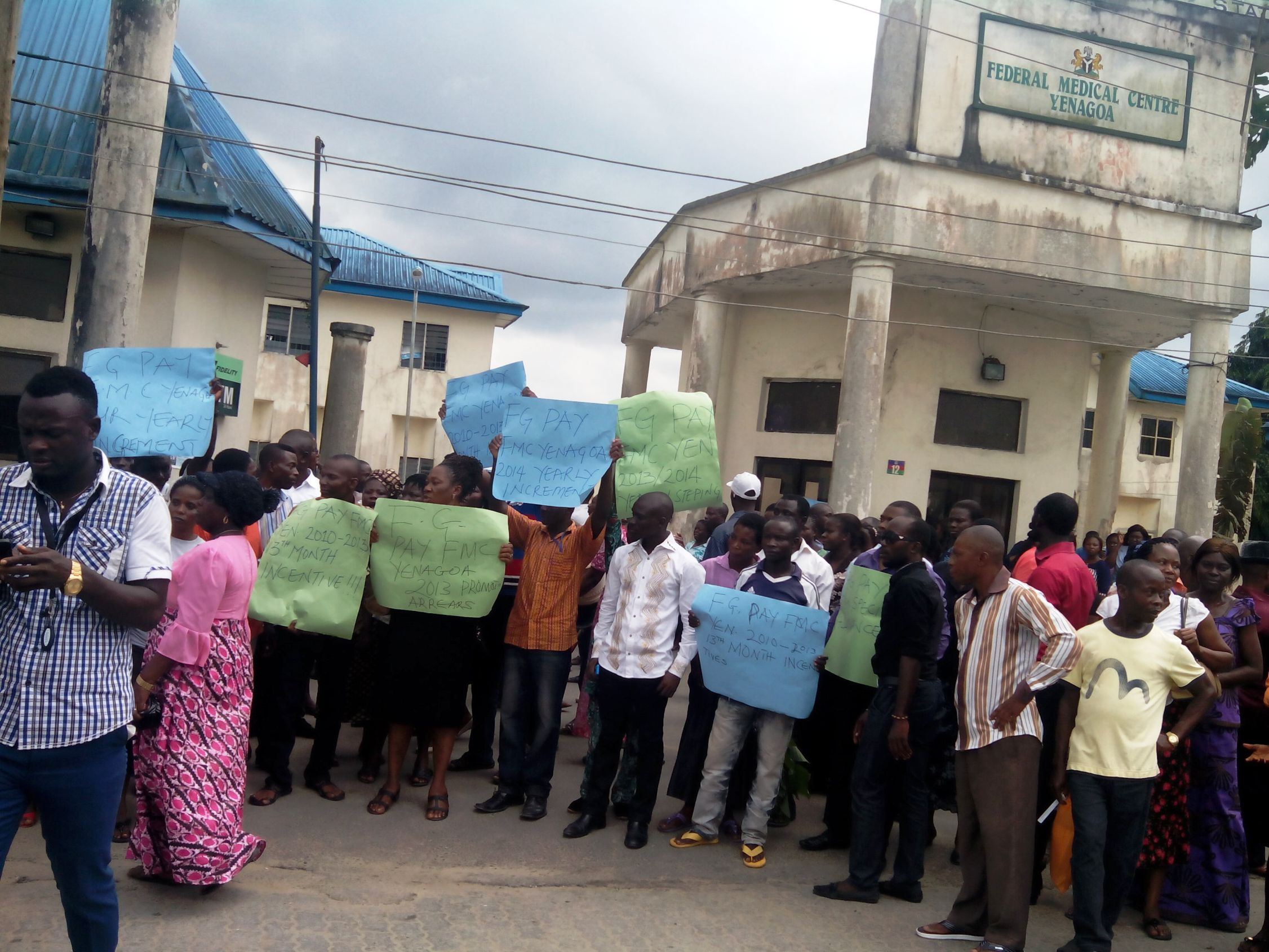 Health Workers Strike Shuts Down Federal Medical Centre Yenagoa      