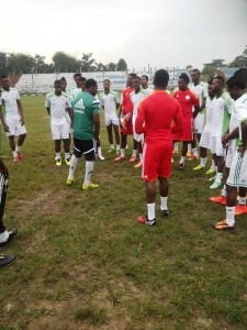 Eagles during a training session