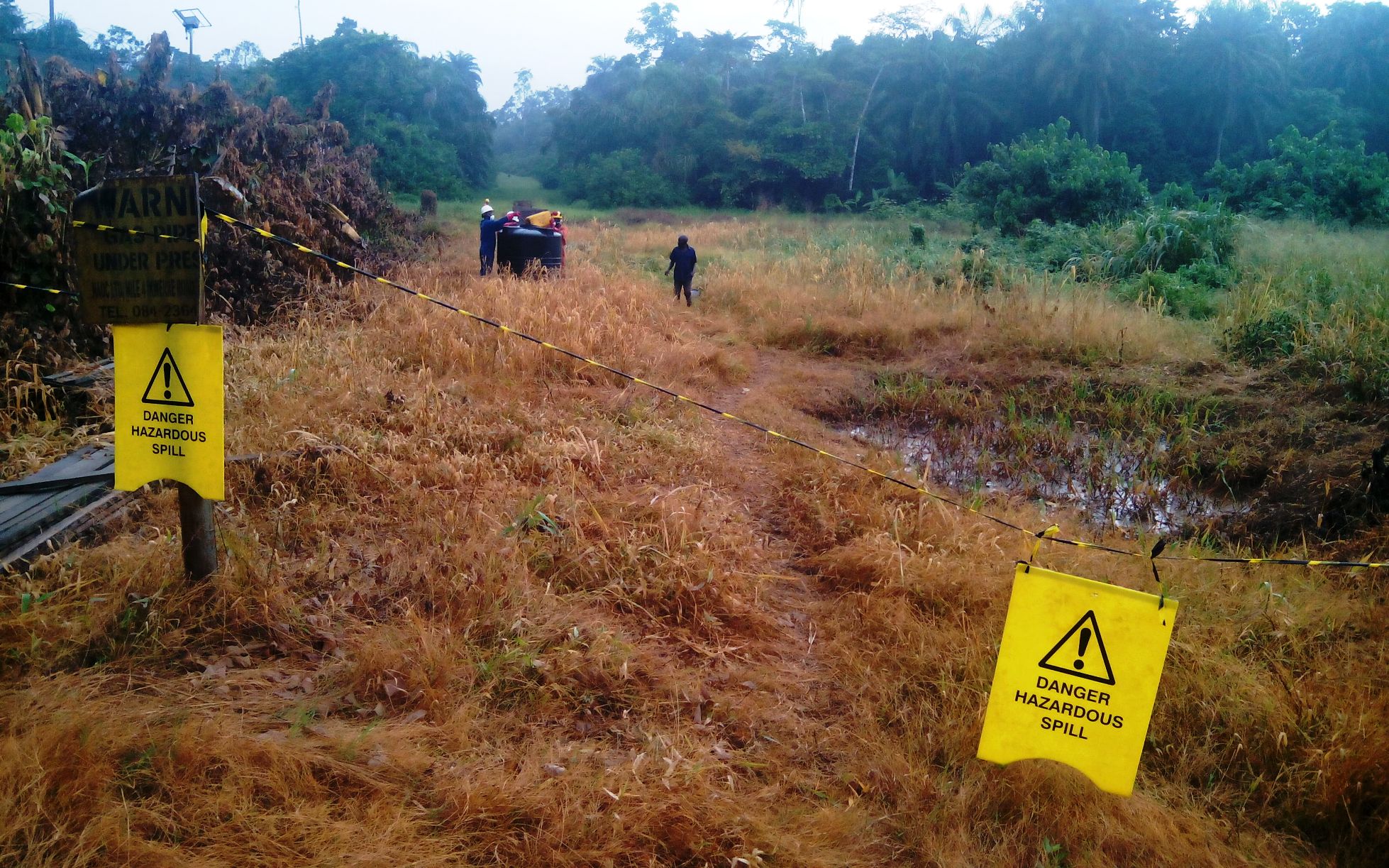 Shell  regrets delays in clean up of spill at its Adibawa Oil fields