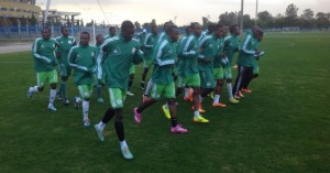 Nigeria's U-23 Team players in training