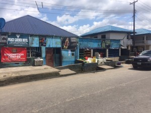  Front area view of Peace Garden Hotel, Calabar raided by the Police Tuesday