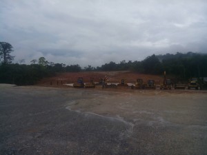 Ground breaking of the 260 klm dual superhighway at Obung, Cross River by President Muhammadu Buhari on Tuesday. 20/10/15.