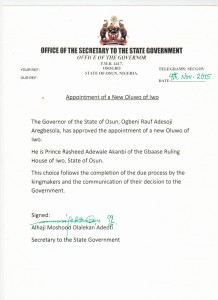 Appointment of New Oluwo scanned