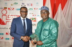 Shola Adeyemo being honoured by NIPR