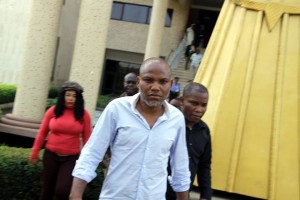 Kanu at the court on earlier today