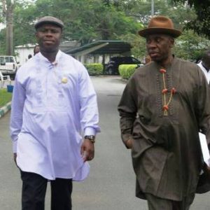 H. E. DR DAKUKU PETERSIDE WITH H.E. RT. HON. C.R. AMAECHI