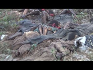 The mass grave of IPOB members as discovered