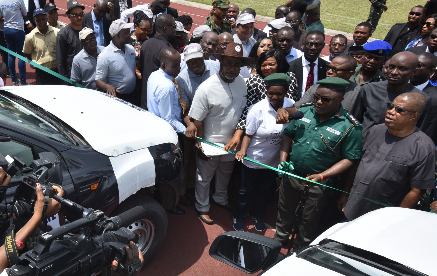 Ayade Inaugurates Cross River Green Police, Commissions 25 Pickup Trucks