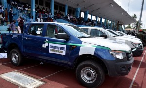  Ayade Inaugurates Cross River Green Police, Commissions 25 Pickup Trucks