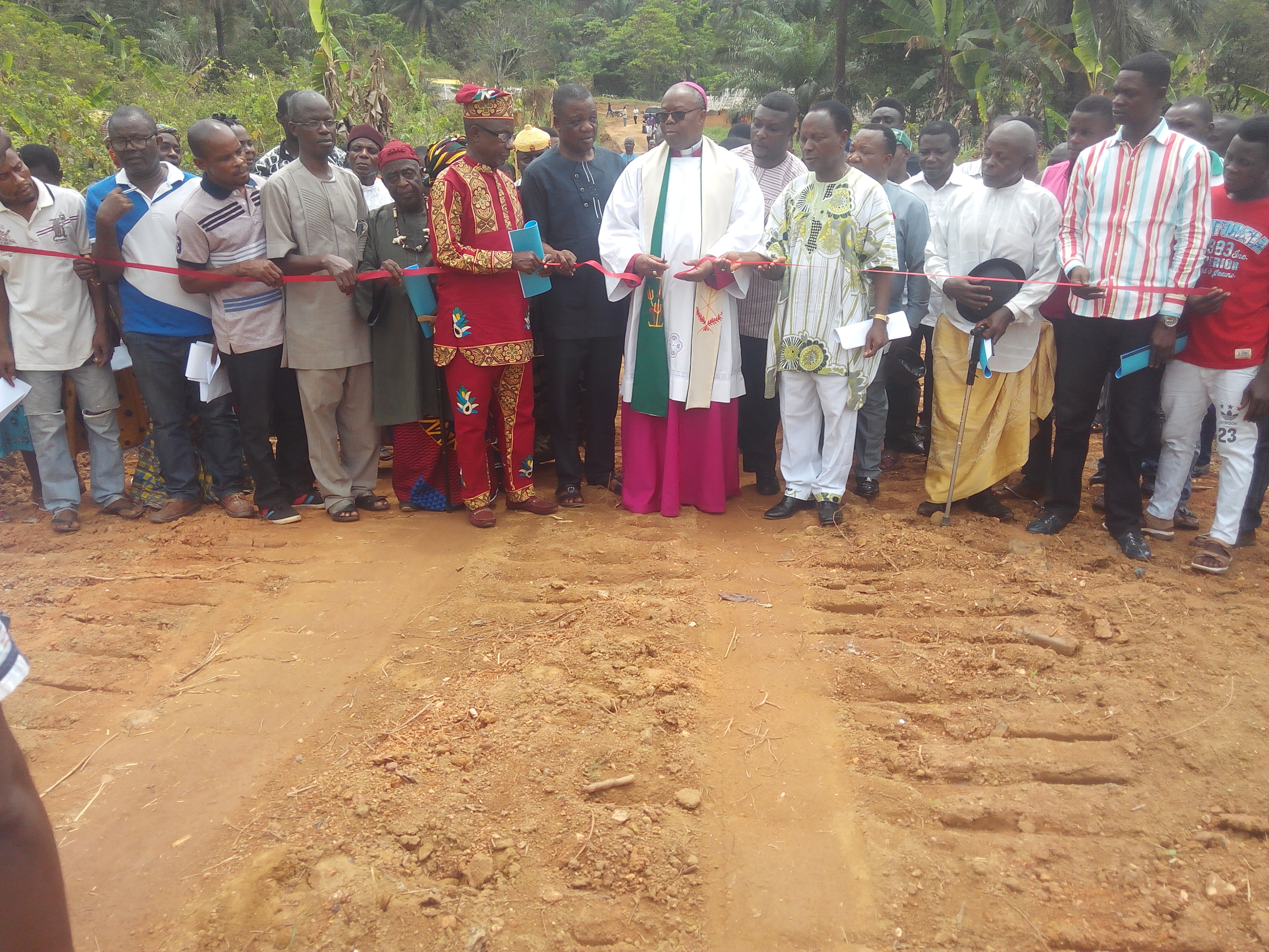 Catholic Archbishop Flags Off Construction of 24-kilometre Community Road in Cross River