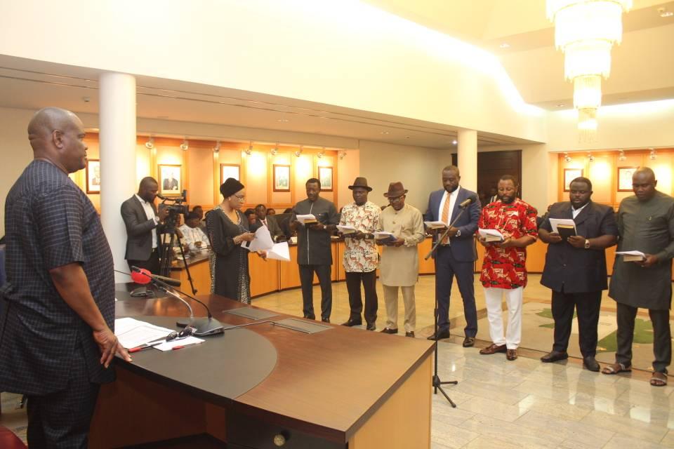 Gov. Wike Swears-In Newly Elected  LG Chairmen in Rivers State
