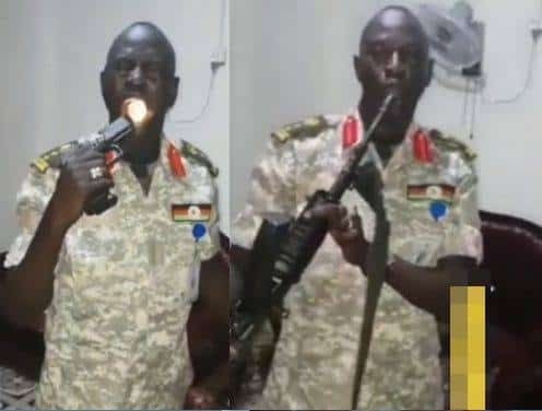 Video: Soldier Fires Gun Into Own Mouth To Test Bullet Charm