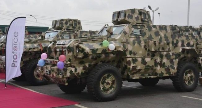 Army Shows Off Its Latest Made-In-Nigeria Mine And Bomb Resistant Vehicles
