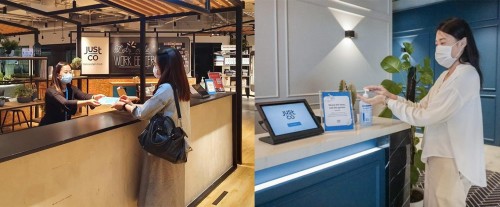 Co-working space provider JustCo gives out 100,000 masks to its communities back at work