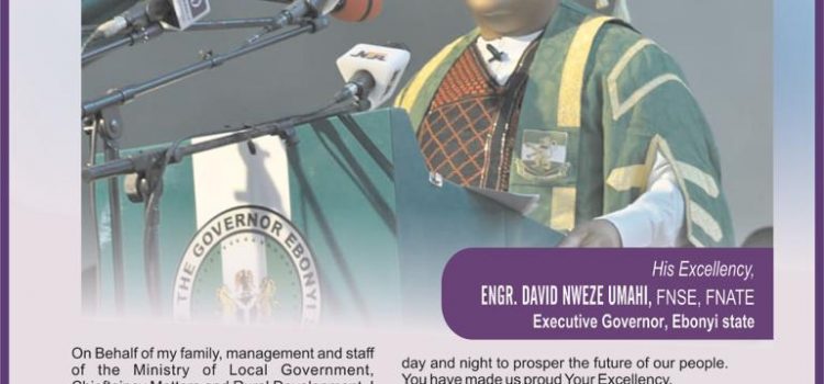 In Umahi, Ebonyi Has Reasons To Felicitate
