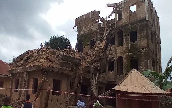 Umahi Sacks Abakaliki Capital Territory Board Over Collapse Of Building Under Construction