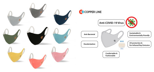 Revolutionary Copperline Face Mask Scientifically Proven to Deactivate COVID-19 (SARS-CoV2)