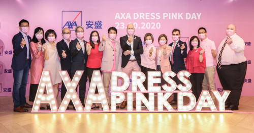 AXA supports Hong Kong Cancer Fund Dress Pink Day as Principal Sponsor