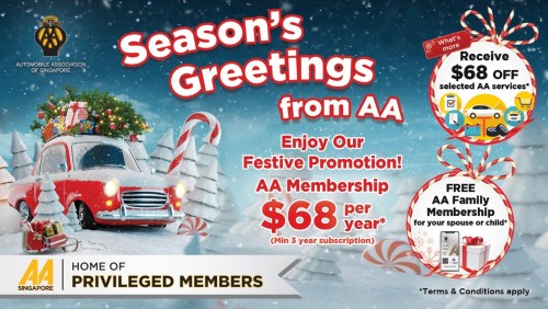 Automobile Association of Singapore Launches Limited-Time Membership Promotion This Christmas