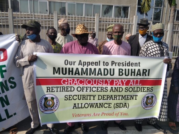 Retired Soldiers Protest In Abuja