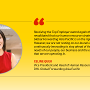 DHL Global Forwarding Asia Pacific recognized as Certified Top Employer 2021 second time in a row
