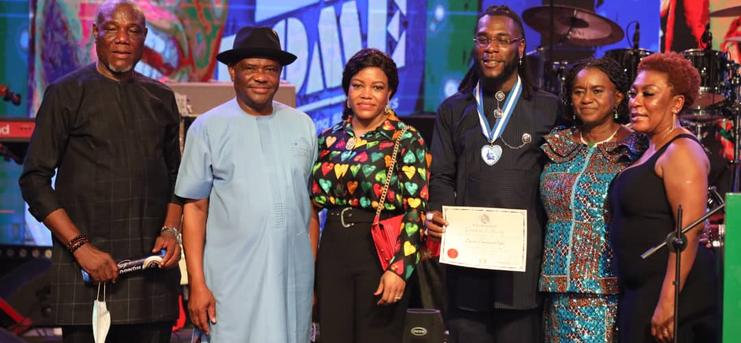 Wike Bestows Rivers Highest Award On Burna Boy