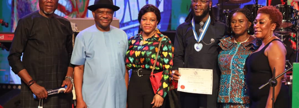 Wike Bestows Rivers Highest Award On Burna Boy