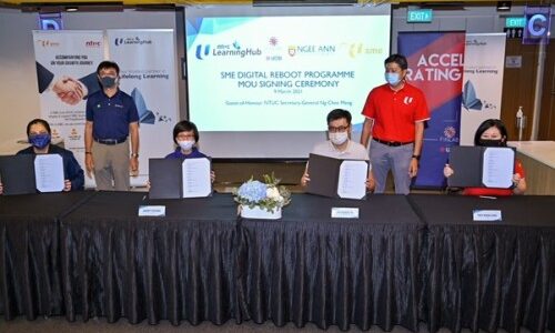 NTUC LHUB, UOB’s Innovation Accelerator The Finlab, Ngee Ann Polytechnic and NTUC U SME Announce Partnership To Digitalise 500 Companies by 2021 Through ‘Reboot’ Programme