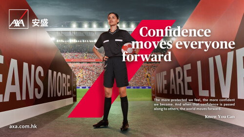 AXA rolls out new global brand campaign to inspire confidence and progress　Hong Kong selected as the first in Asia to unveil the creatives