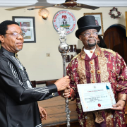 Wike Presents Certificate Of Recognition And Staff Of Office To Two Traditional Rulers