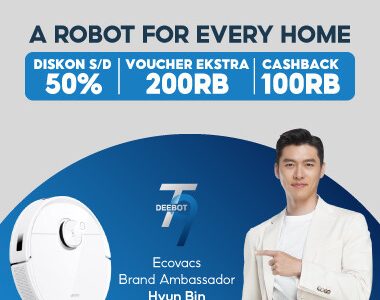 Discover smarter home cleaning with ECOVACS ROBOTICS and Hyun Bin on Shopee in Indonesia