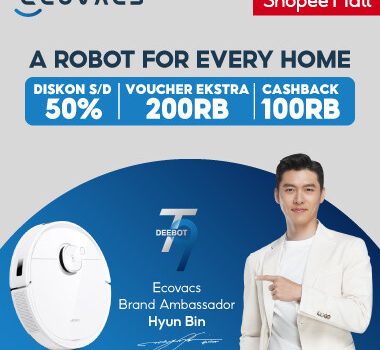 Discover smarter home cleaning with ECOVACS ROBOTICS and Hyun Bin on Shopee in Indonesia