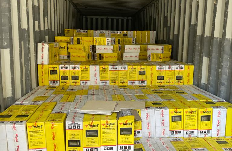 Onne: Customs Uncovers (1387) Cartons Of Tramadol Concealed With Ceramic Tiles