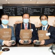 Coffee, anyone? Buying the one-and-only coffee at the CPA Australia pop-up café & museum!