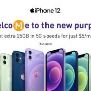 M1 Now Offers New iPhone 12 and iPhone 12 Mini with 5G in Stunning New Purple