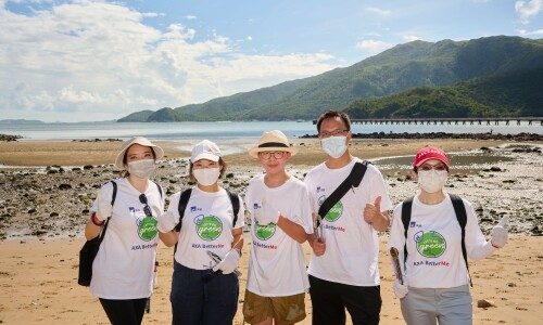 AXA Management and Employees Conducted Beach Clean-up; 257 kg of Coastal Wastes Removed to Protect The Environment
