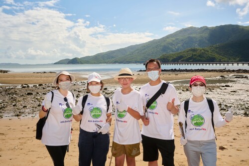 AXA Management and Employees Conducted Beach Clean-up; 257 kg of Coastal Wastes Removed to Protect The Environment