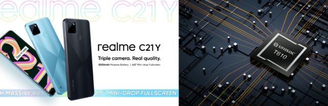 Realme C21Y Launches with UNISOC T610 Chipset