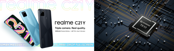Realme C21Y Launches with UNISOC T610 Chipset