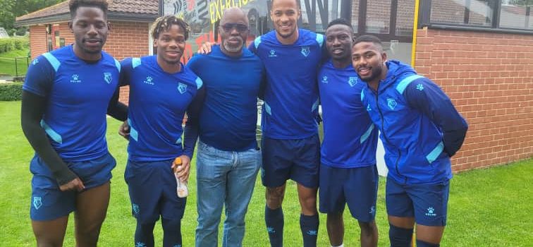 Qatar 2022 Race: Pinnick Confident Of Eagles’ Strength, Watches Etebo’s First Training At Watford