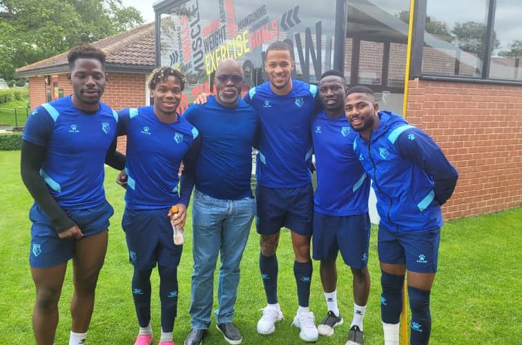 Qatar 2022 Race: Pinnick Confident Of Eagles’ Strength, Watches Etebo’s First Training At Watford