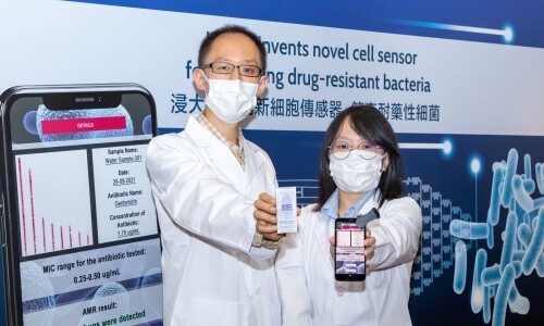 Hong Kong Baptist University invents novel cell sensor for rapid and low-cost screening of drug-resistant bacteria