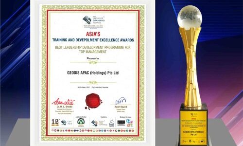 GEODIS’ Executive Leadership Program recognized as the best Asia’s Training & Development Excellence Awards 2021