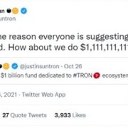 Justin Sun Shells out $1.1 Billion to Turbocharge the Growth of TRON’s Ecosystem