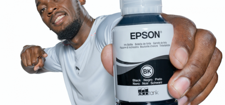 Epson and Usain Bolt ink partnership to promote cartridge-free printing