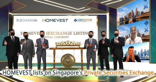 HOMEVEST lists on 1Exchange, Singapore’s First Regulated Private Securities Exchange