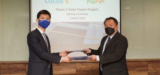 Lotus’s Malaysia awarded NEFIN to equip 12 more stores and one Distribution Centre with solar panels